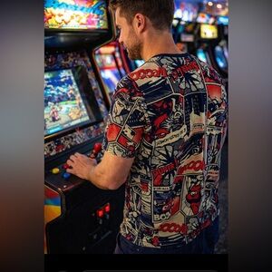 OH SNAP! BY DRILL CLOTHING CO VINTAGE COMIC BOOK PANEL ART TEE SIZE MEDIUM